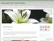 Tablet Screenshot of emeraldlilycraftstudio.com